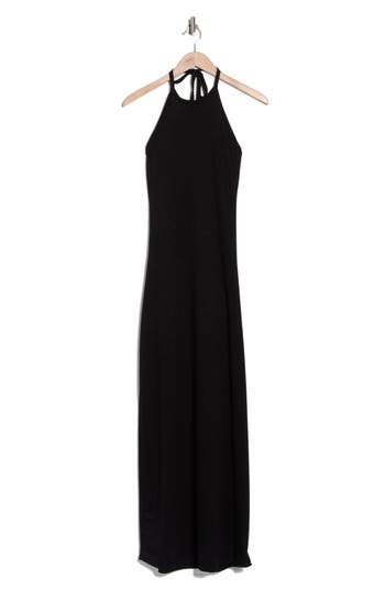 Go Couture Halter Maxi Dress In Black