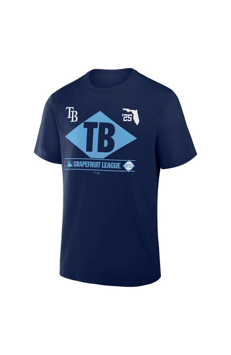 FANATICS Men's Fanatics Navy Tampa Bay Rays 2025 Spring Training Grapefruit League True Icon T-Shirt, Alternate, color, Navy