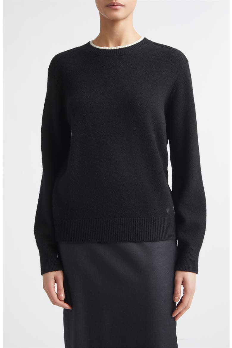 Otis Contrast Sweater, Main, color, BLACK/ IVORY