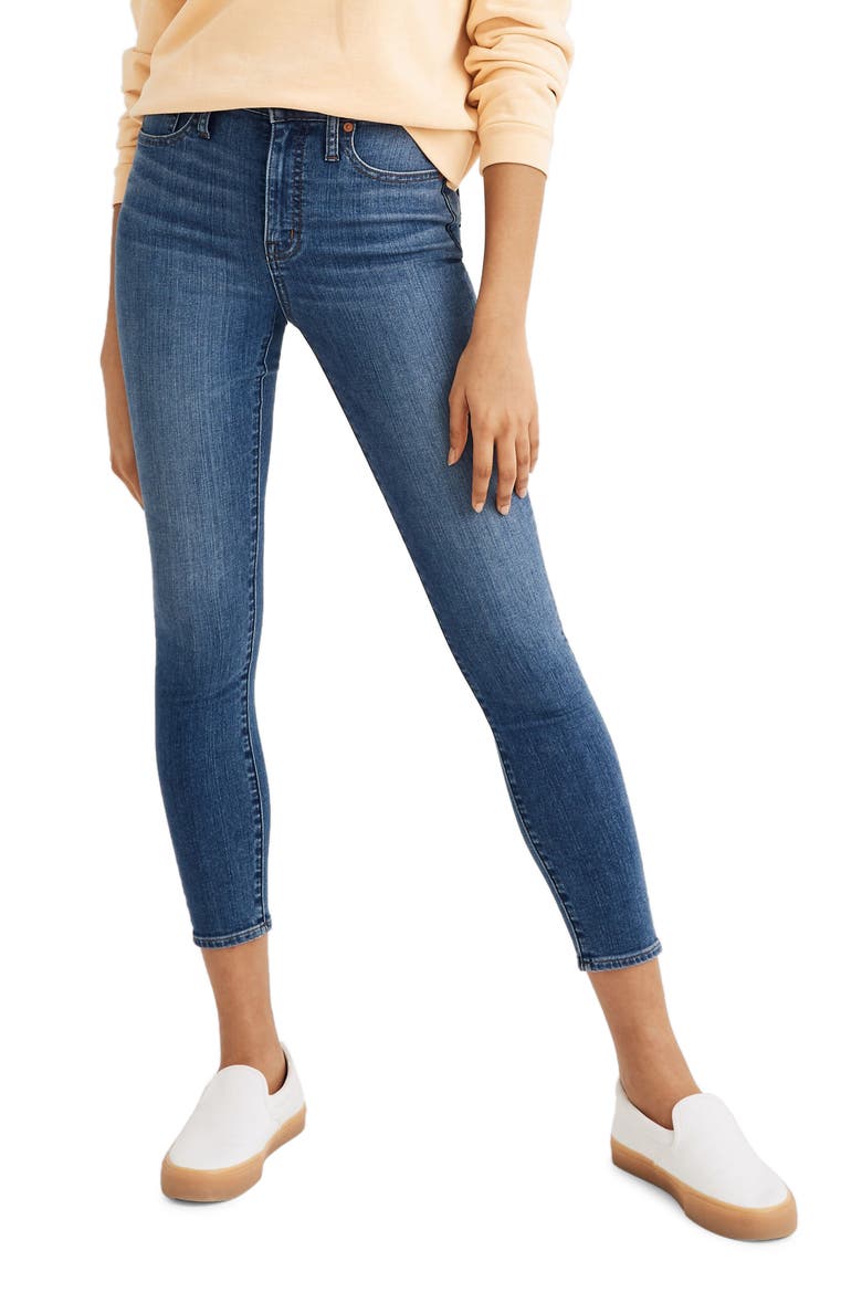 Curvy High Waist Crop Skinny Jeans, Main, color, DALSTROM