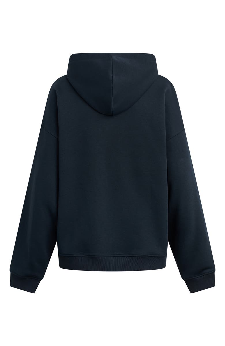 Favorite Daughter The Sports Mom Cotton Blend Fleece Hoodie, Alternate, color, Navy/ White