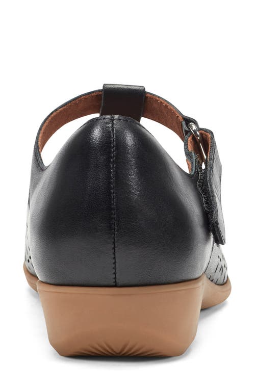 Rockport Cobb Hill Chrowen T-strap Wedge Pump In Black