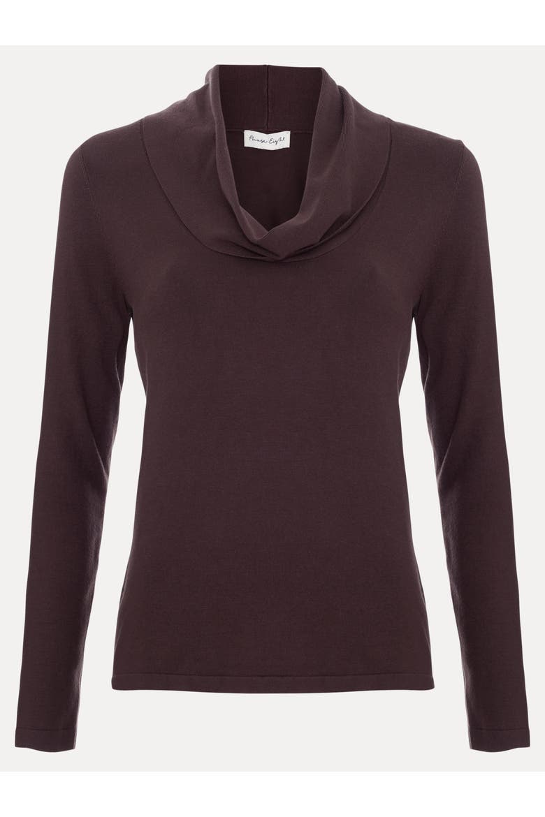 Lottie Cowl Neck, Alternate, color, Brown