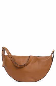AllSaints Half Moon Leather Shoulder Bag