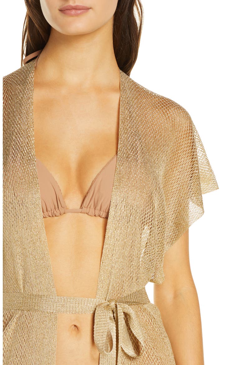 GOLDEN QUEEN FRINGE CAFTAN, Alternate, color, GOLD RUSH