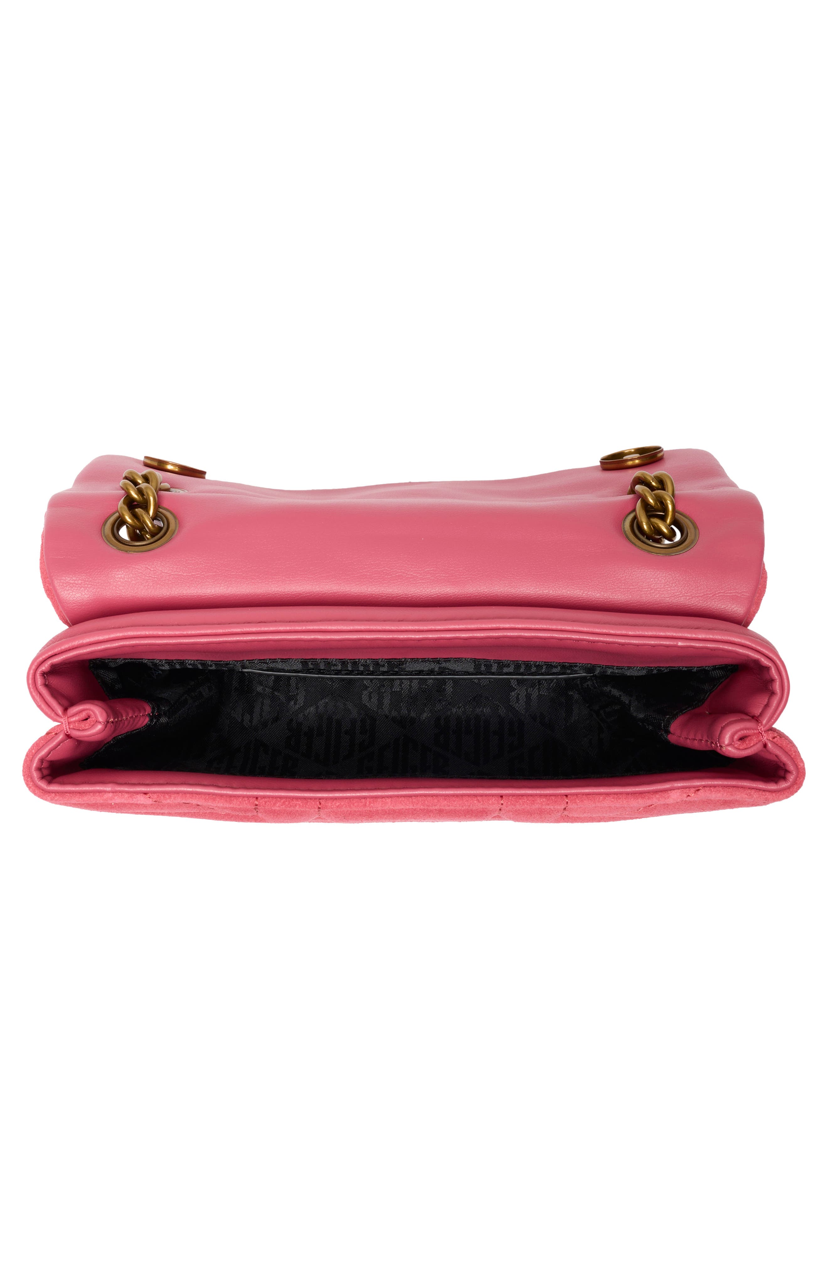 Mini Union Jack Leather Crossbody Bag, Alternate, color, OPEN PINK