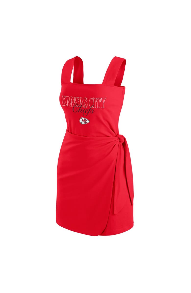 WEAR by Erin Andrews Women's WEAR by Erin Andrews  Red Kansas City Chiefs Wrap Dress, Alternate, color, Red