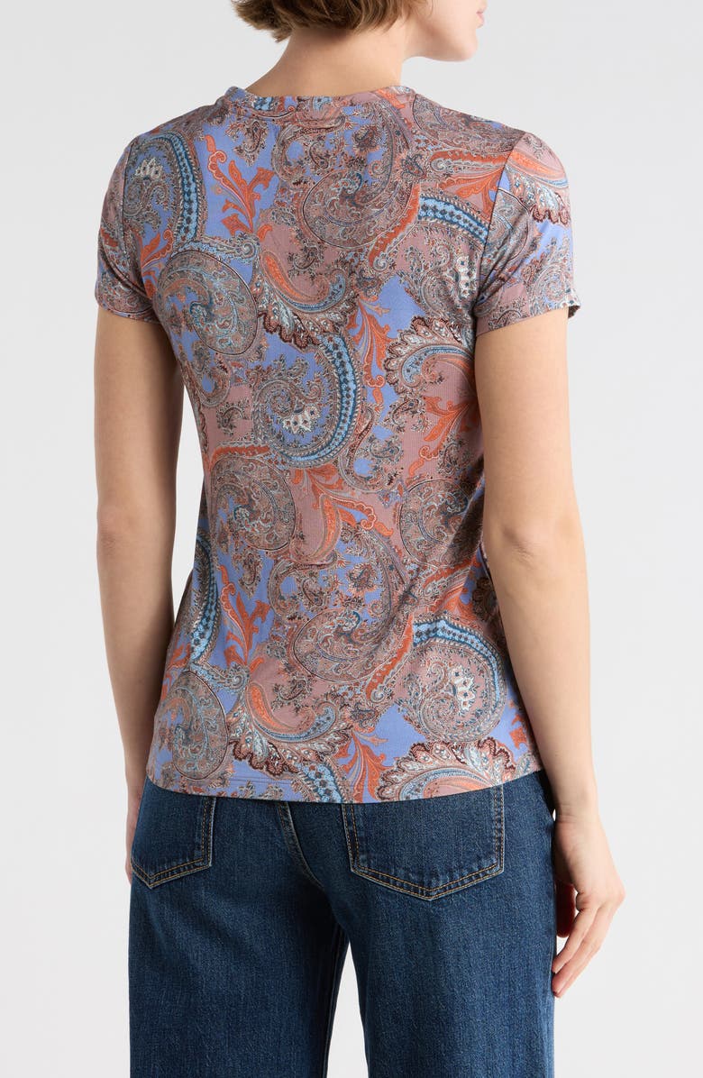 L'AGENCE Ressi Paisley Top, Alternate, color, Periwinkle French Paisley