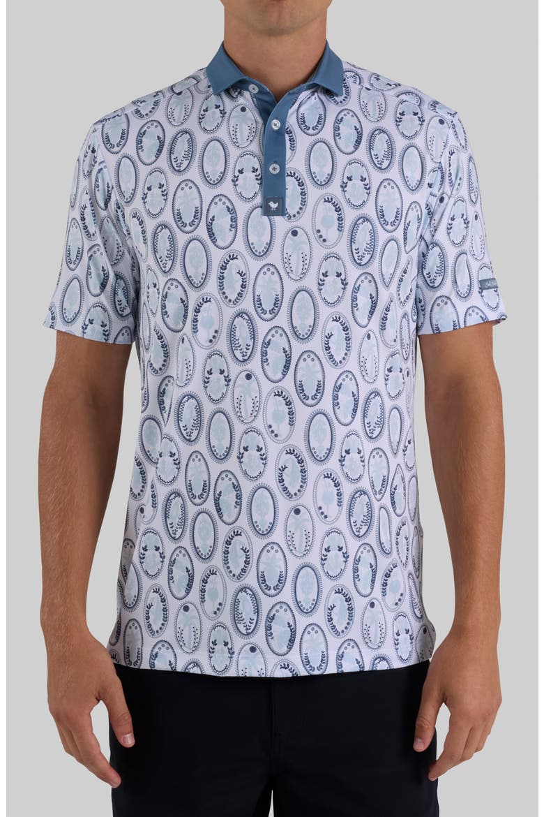 Core Club Coin Print Performance Polo, Main, color, CLUB COINS