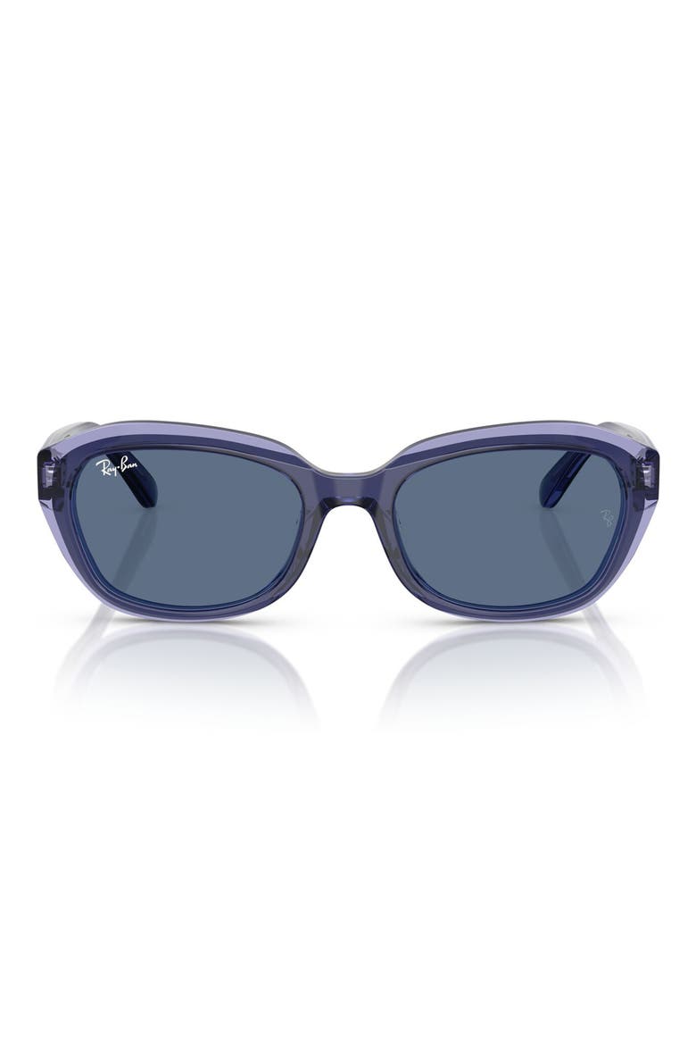 Kids' 48mm Irregular Sunglasses, Alternate, color, VIOLET / DARK BLUE