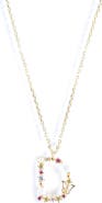 Girls Crew Flutterfly Initial Necklace