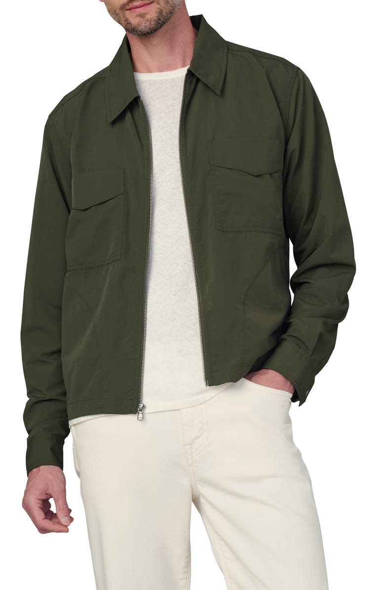 Joe's Modern Utilitarian Water Resistant Nylon Jacket, Main, color, Army