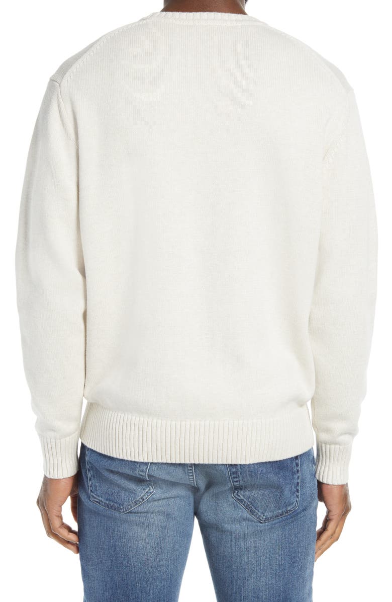Rodd & Gunn Crewneck Cotton Sweater, Alternate, color, Natural
