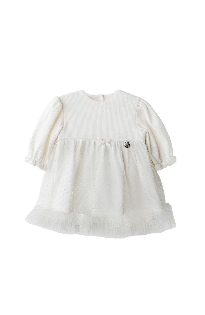 Andy Wawa Snowflake Sparkle Dress, Main, color, Ivory