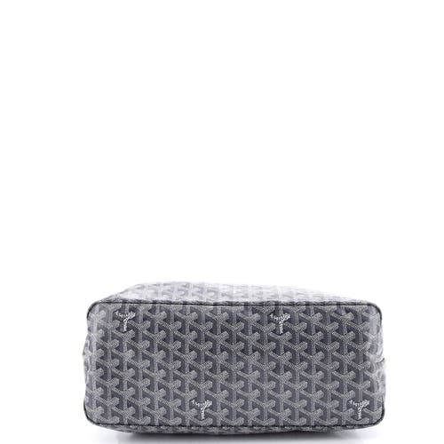 Pre-owned Goyard Goyard Boheme Hobo Printed Coated Canvas In Gray