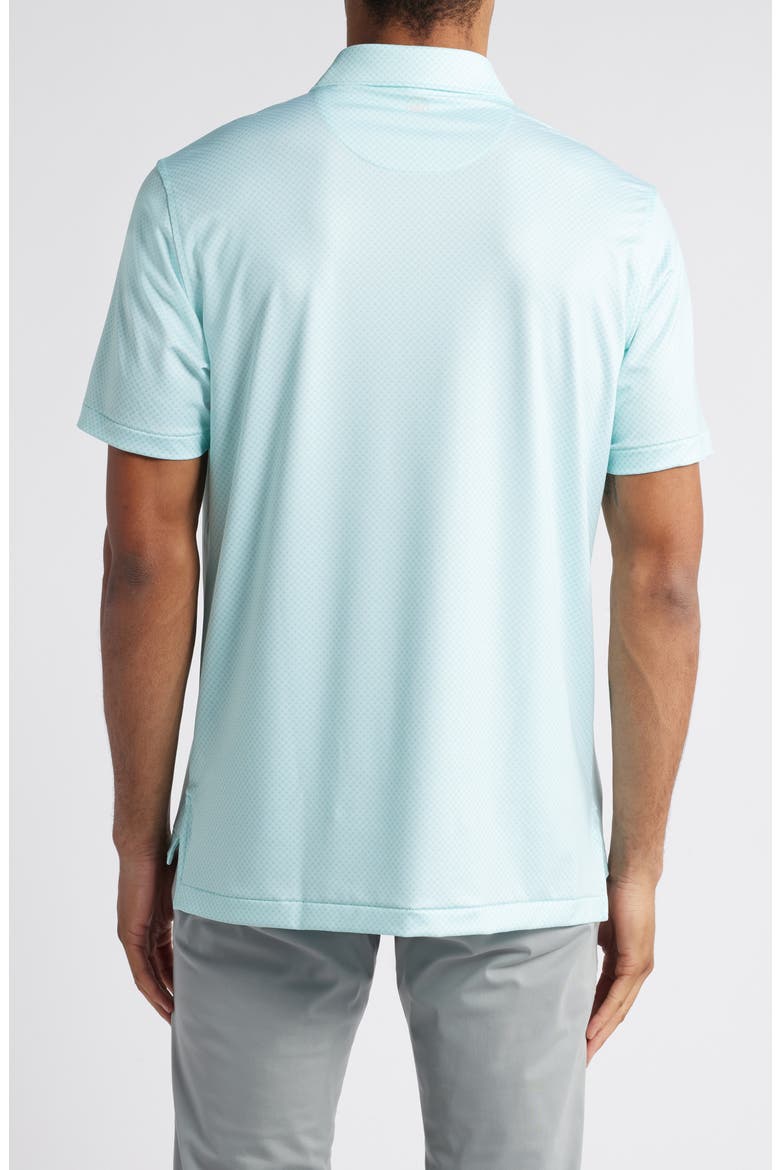 Circle Geo Print Performance Jersey Polo, Alternate, color, SEAGLASS