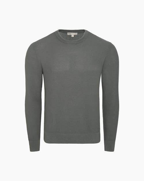 Onia Pique Crewneck Sweater In Gray