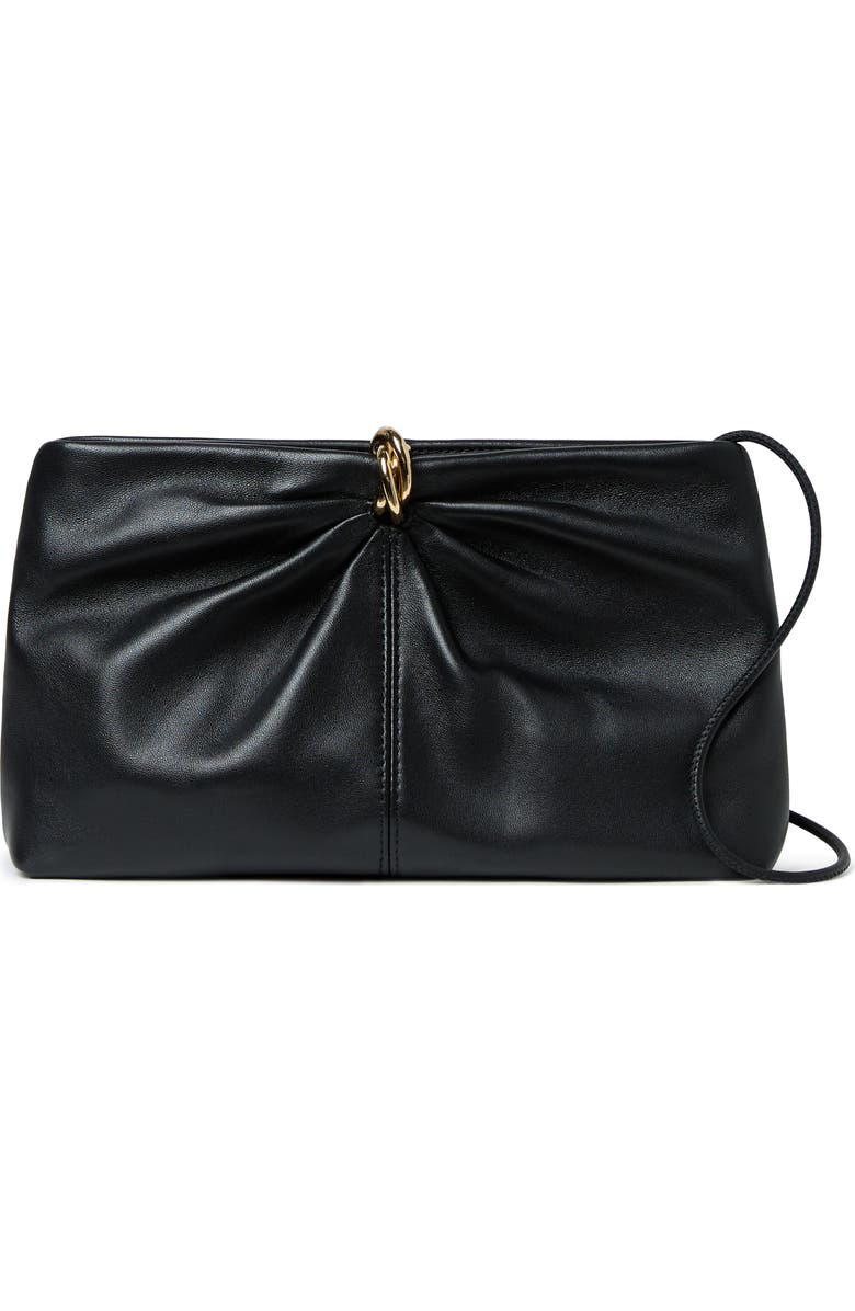 Loeffler Randall Corrine Leather Shoulder Bag, Main, color, Black