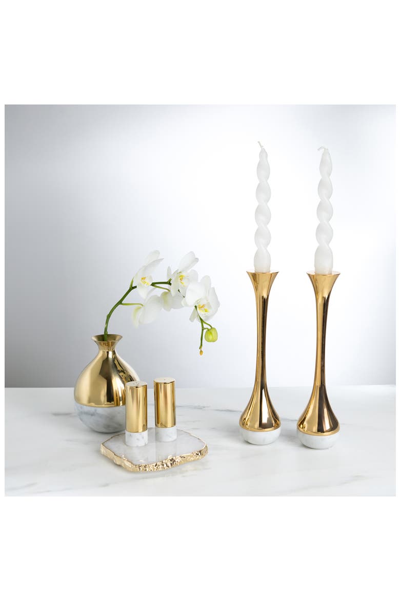 Coluna Dual Salt & Pepper Set, Alternate, color, WHITE AND GOLD