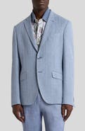 Etro Roma Jersey Cotton & Linen Herringbone Sport Coat