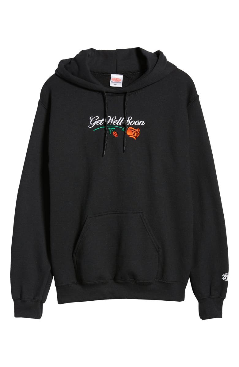 Petals and Peacocks Get Well Soon Hoodie, Alternate, color, 