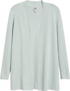 Anne Klein Nappa Open Front Cardigan