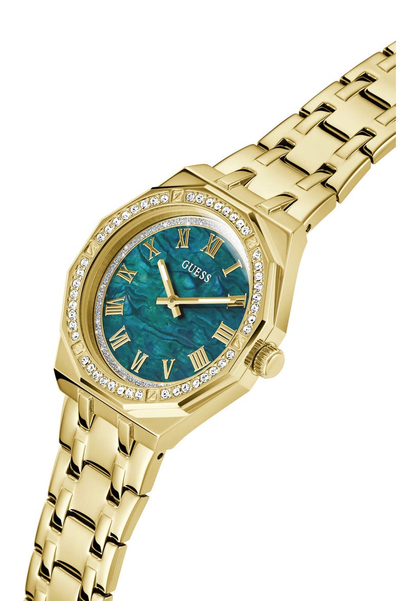 Desire Crystal & Mother-of-Pearl Goldtone Bracelet Watch, 36mm, Alternate, color, GOLD