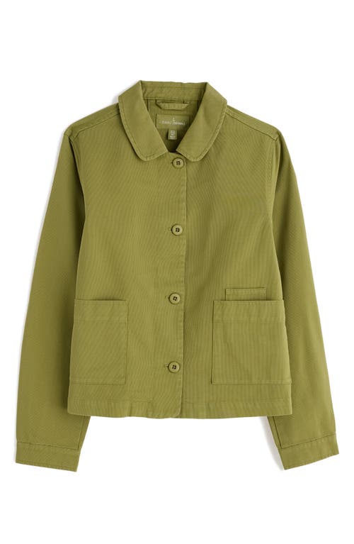 Seasalt Cornwall Coombe Lane Organic Cotton Chore Jacket In Green