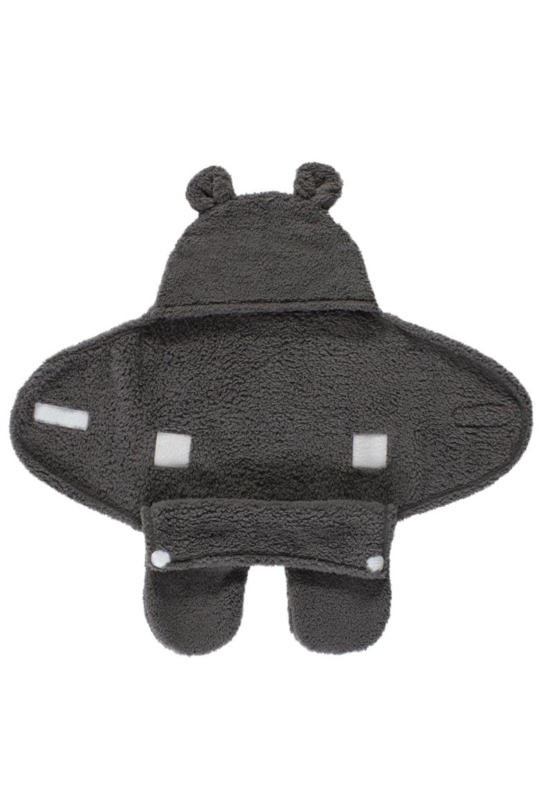 Animal Fluffy Baby Outdoor Stroller Sack Wrap, Alternate, color, Charcoal