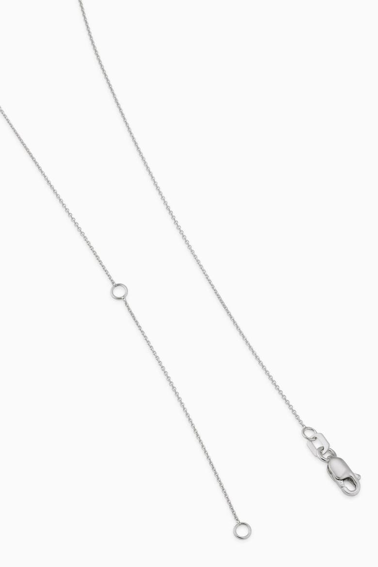 14K Solid Gold Luminous 1 Carat Lab Diamond Classic Solitaire Necklace, Alternate, color, White Gold, Lab Diamonds