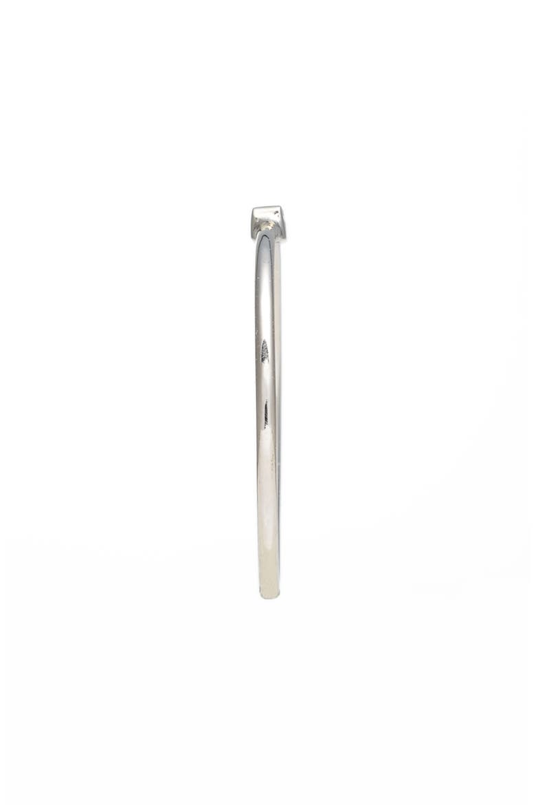 Baguette Diamond Stacking Ring, Alternate, color, WHITE GOLD