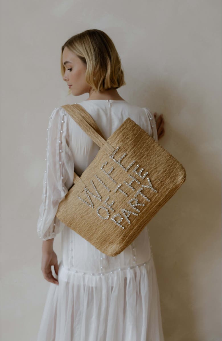 Untamed Petals Heiress Bridal Tote, Alternate, color, Brown