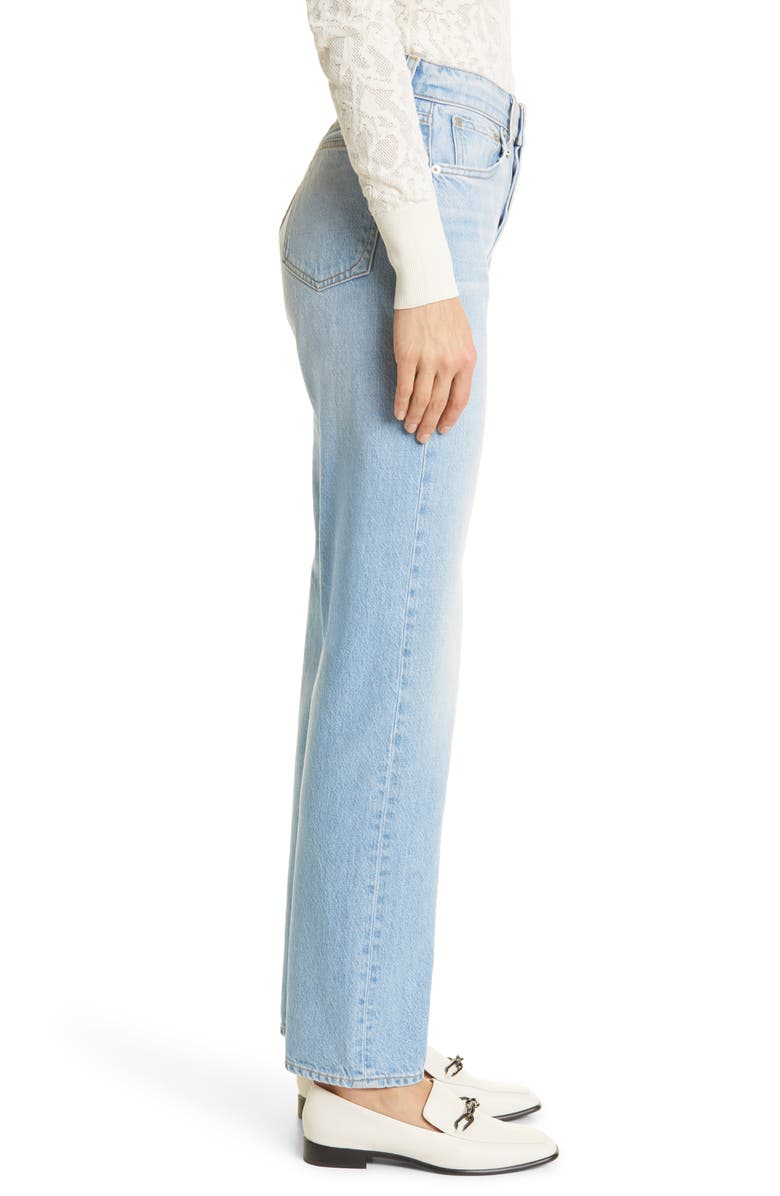 rag & bone Alex High Waist Straight Leg Jeans, Alternate, color, 