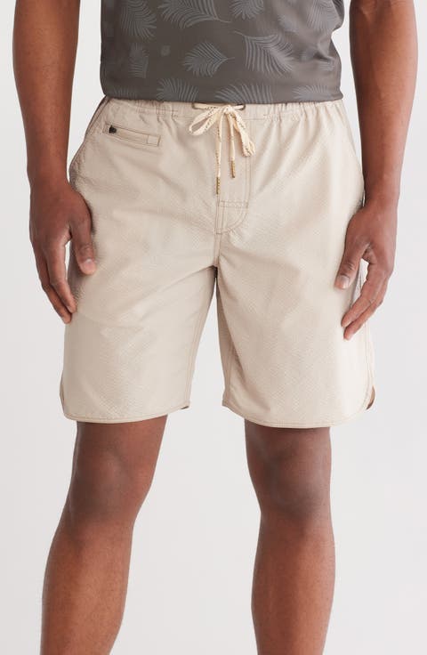 Hybrid Seersucker Drawstring Shorts