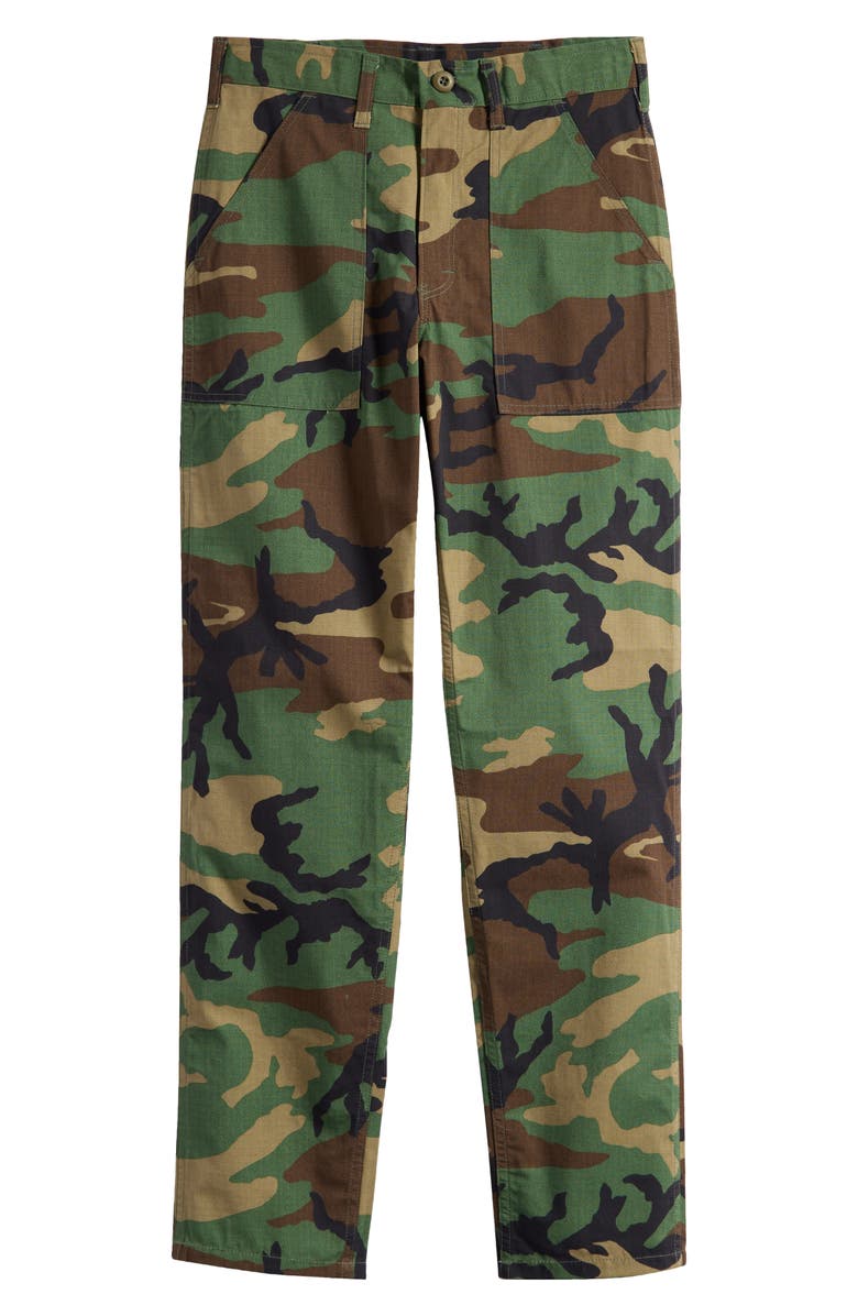 STAN RAY 1100 OG Loose Fit Camouflage Cotton Fatigue Pants, Alternate, color, 