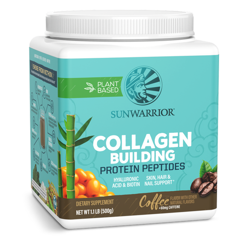 Collagen Building Protein Peptides Powder, Coffee + Caffeine, 500gm