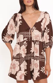 Petal & Pup Henley Floral Romper