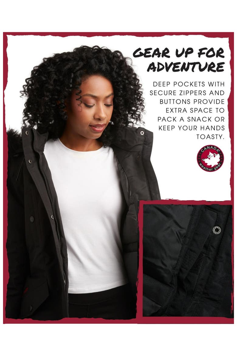 Women's Long Winter Jacket, Alternate, color, Black