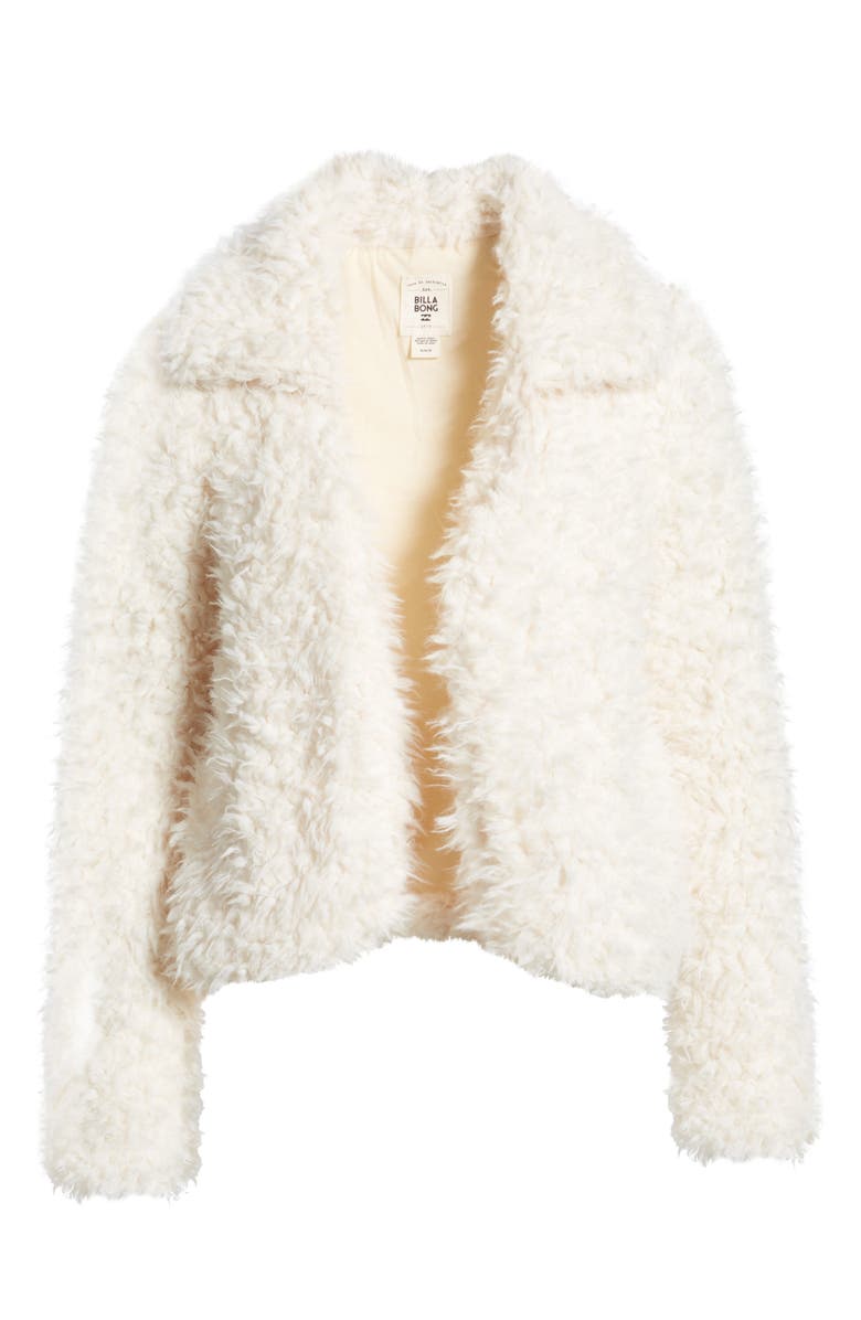 Billabong Fur Keeps Faux Fur Crop Jacket, Alternate, color, 