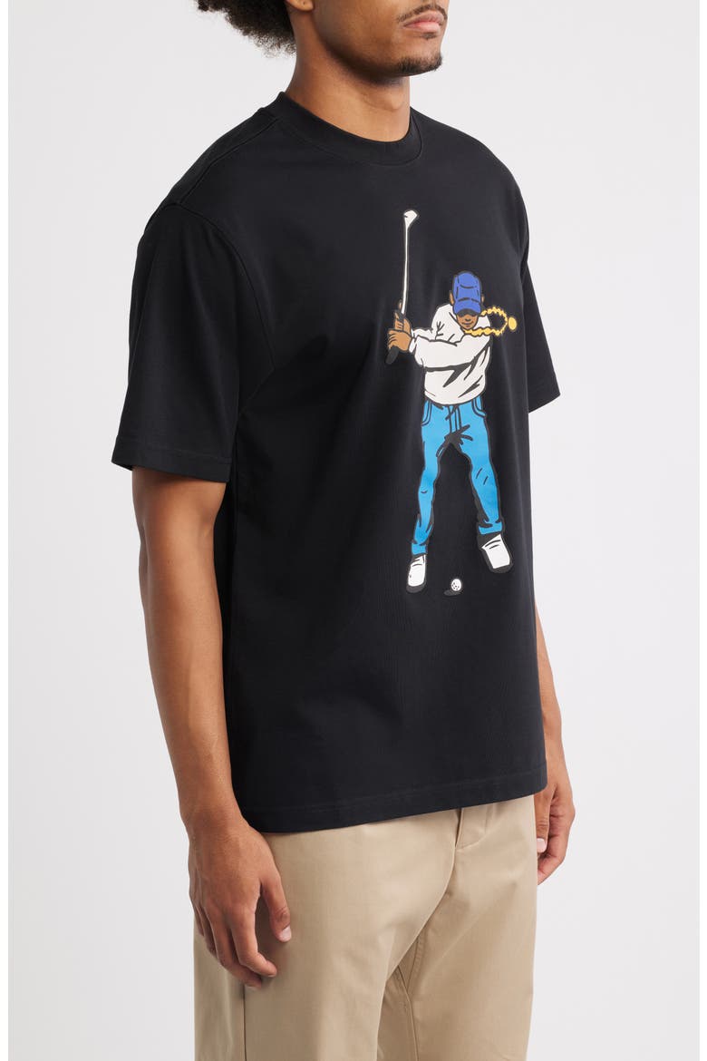 Double Sided Swingman Graphic T-Shirt, Alternate, color, BLACK
