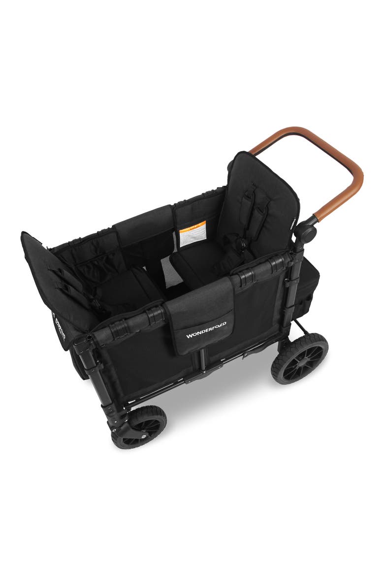 W2 Luxe 2-Passenger Multifunctional Stroller Wagon, Alternate, color, VOLCANIC BLACK
