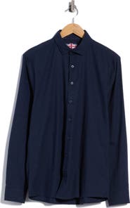 SOUL OF LONDON Soft Flannel Button-Up Shirt