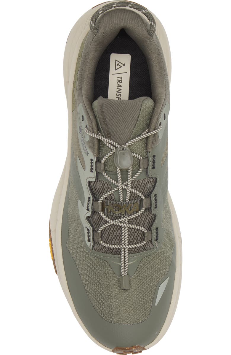 HOKA Transport Gore-Tex<sup>®</sup> Waterproof Shoe, Alternate, color, Slate / Oat Milk