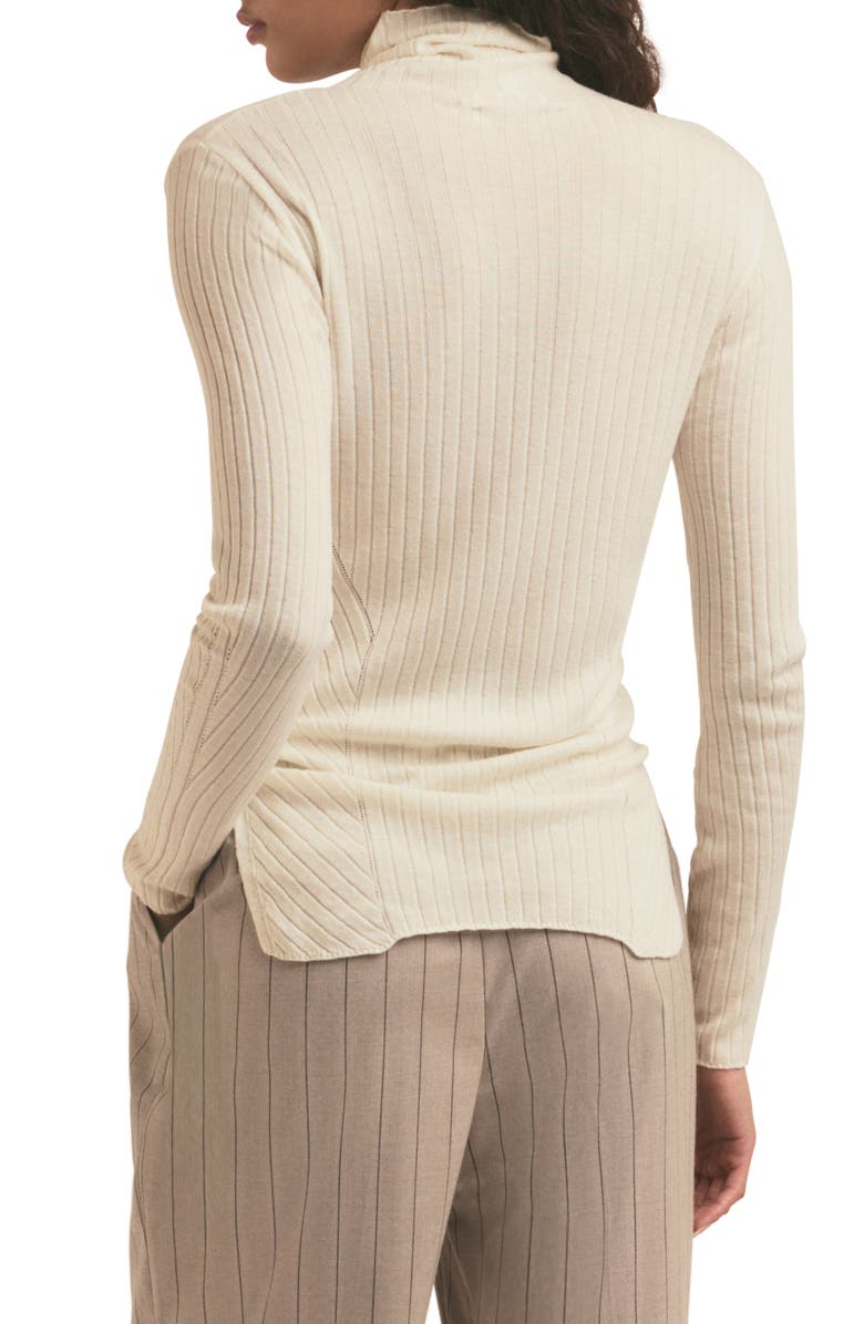 Favorite Daughter The Nina Wool Turtleneck Sweater, Alternate, color, Ivory