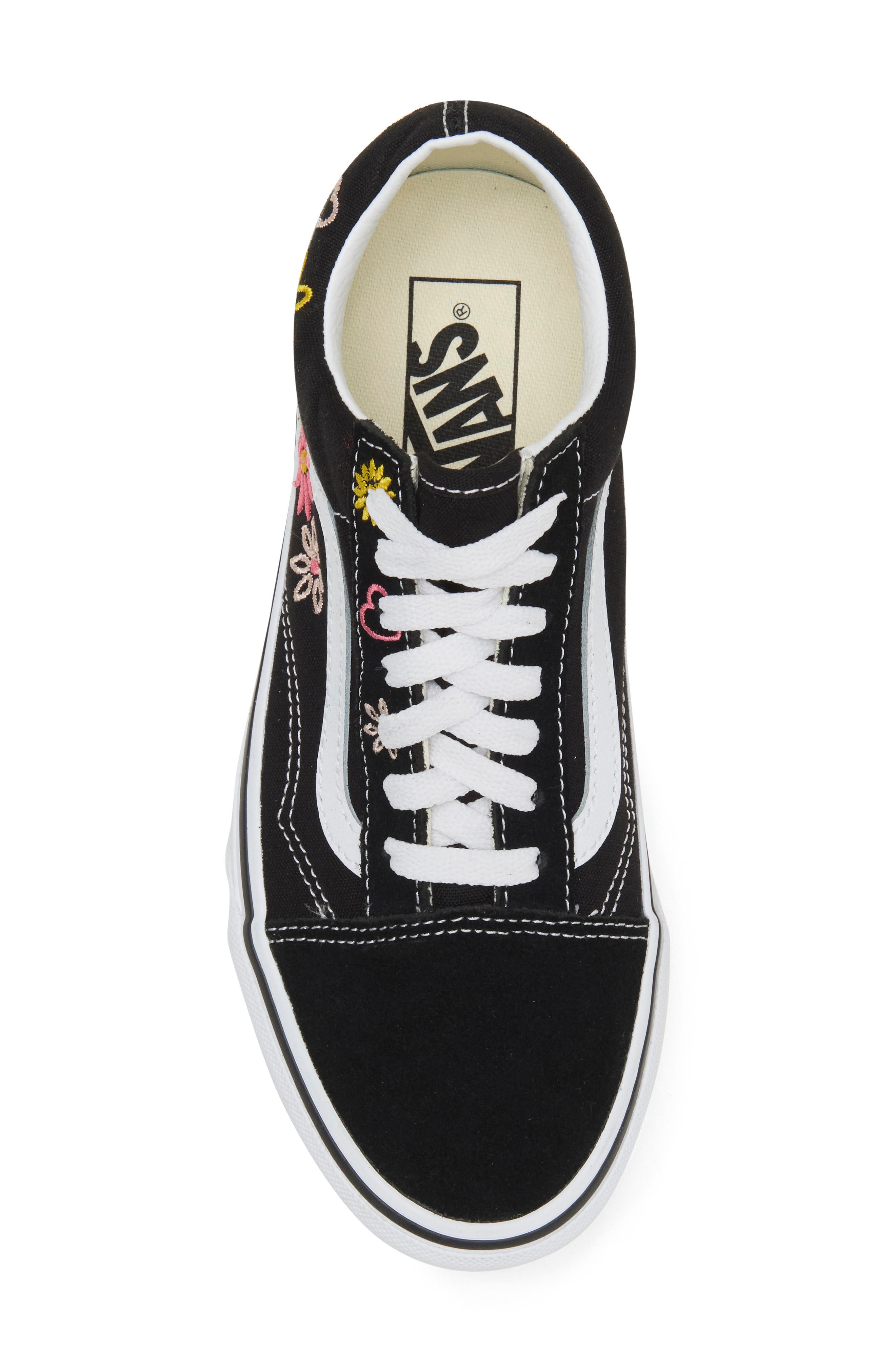 OLD SKOOL PLATFORM EMBROI, Alternate, color, BLACK/TRUE WHITE