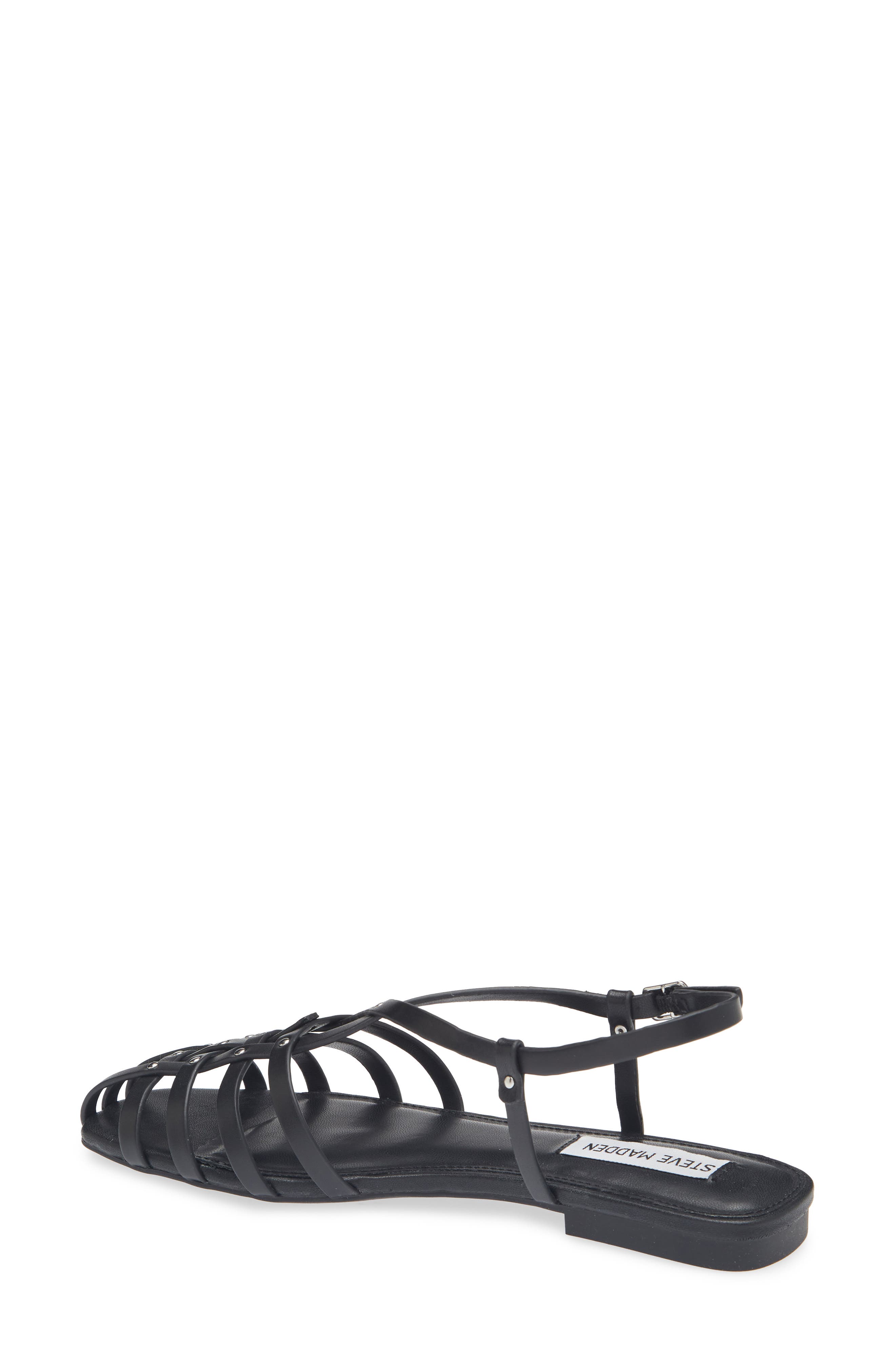 Steve Madden Riverr Slingback Sandal, Alternate, color, Black Leather