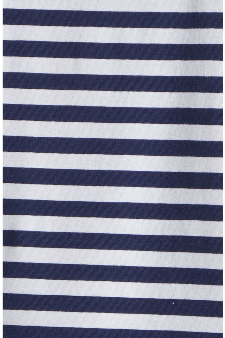 Embroidered Logo Stripe Stretch Cotton T-Shirt, Alternate, color, RIGATO