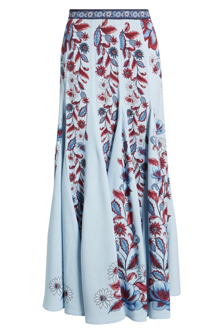 Marcelle Soft Blue Maxi Skirt, Alternate, color, BLUE