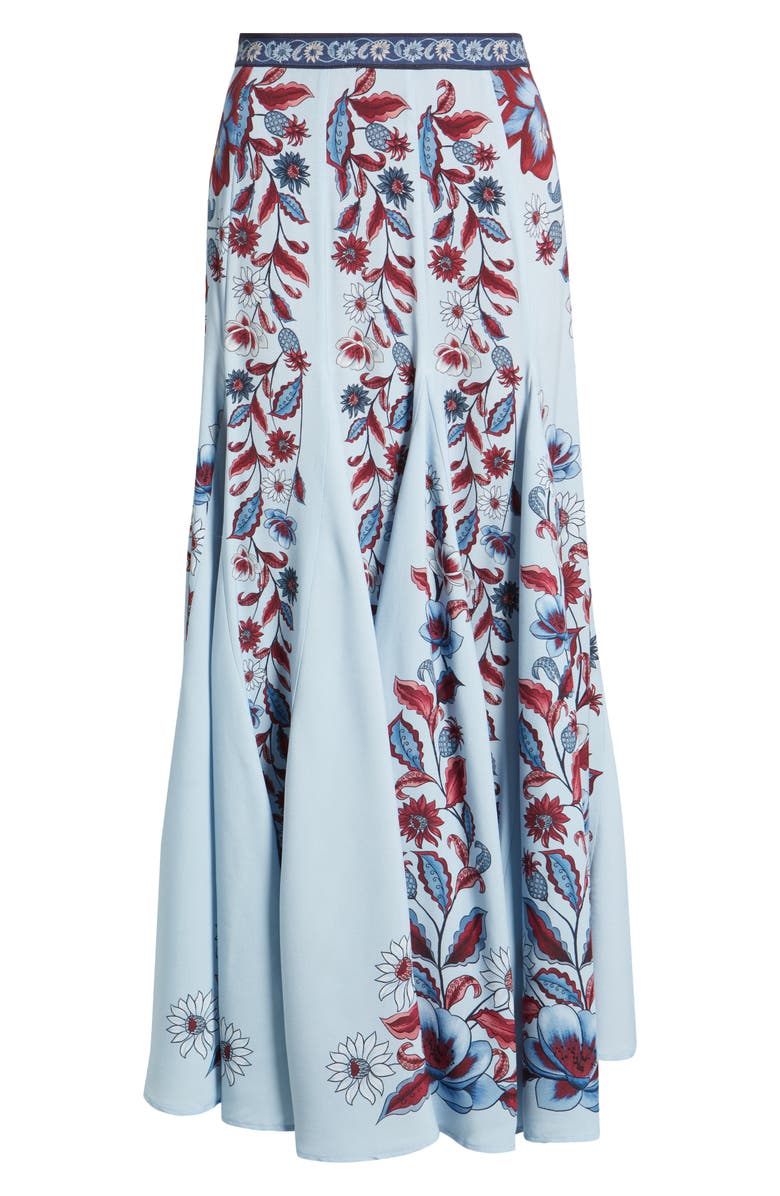 FARM Rio Marcelle Soft Blue Maxi Skirt, Alternate, color, Blue
