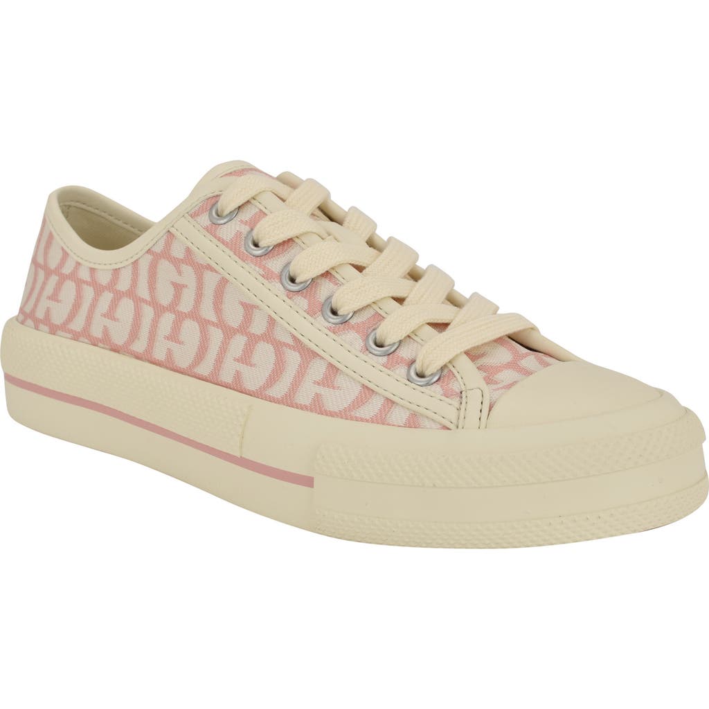 Guess Carey Sneaker In Medium Pink